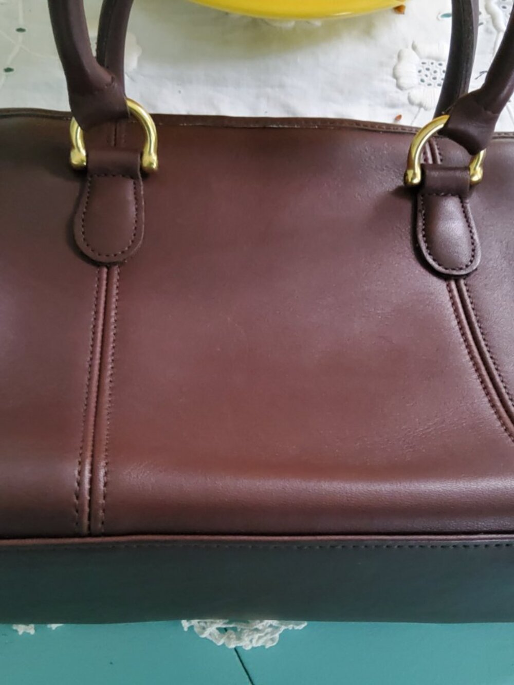 Vintage Coach Beaumont Satchel in Mahogony 9871 - Picture 11 of 15